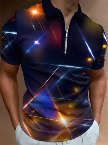 Men's Technology Line Contrast Color Polo Shirt