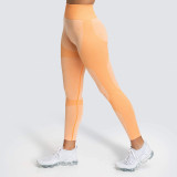 Seamless Leggings High Waisted Color Block Yoga Pants