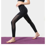 Sheer Mesh Leggings High Waisted Yoga Pants