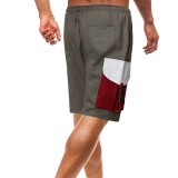 Fashion Contrast Color Short Pants For Men