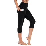 Women's Workout Running Capris Leggings Pocket Yoga Pants