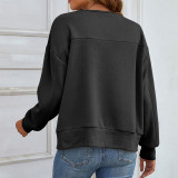 Plush Thickened Casual Loose Round Neck Sweatshirts