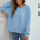 Plush Thickened Casual Loose Round Neck Sweatshirts