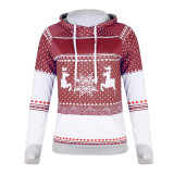Women Plus Size Christmas Hoodie With Pocket