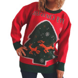 Christmas Sweater Knit Casual Long Sleeve Pullover
