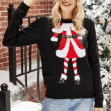 Women Embroidered Christmas Knitted Sweater