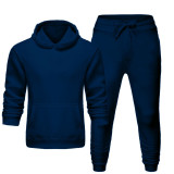 Solid Casual Two Pieces Pants Set For Men