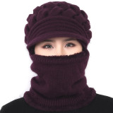 Warm Plush Velvet  Woolen Hat with Mask