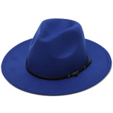 Women Solid Color Pop Fedora Hat