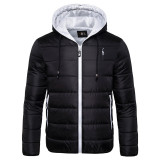 Men's Winter Zipper Hooded Thicken Warm Outwear Coat