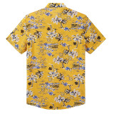 Mens Floral Printed Short Sleeve Shirt