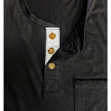 Men's Button Short Sleeve Tops
