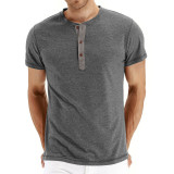 Men's Button Short Sleeve Pullover