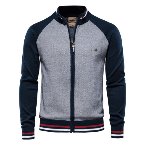 Men's Raglan Sleeve Sweater Jacket Casual Knitted Coat