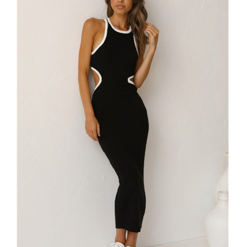 Sexy Solid Backless Bodycon Dress