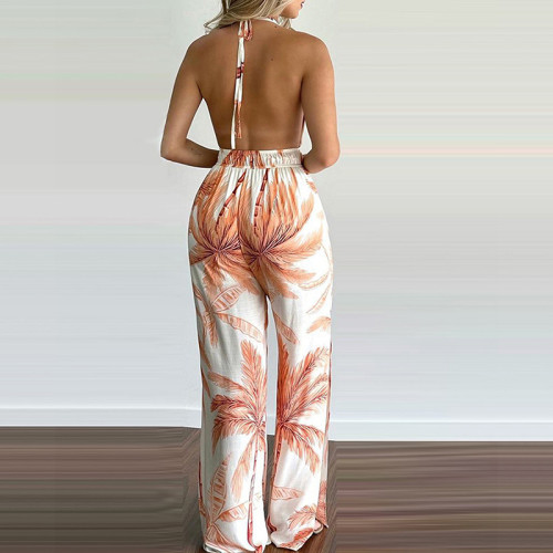 Women's Digital Print Colorful Sexy Jumpsuits