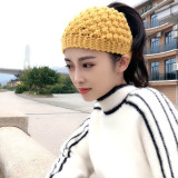 Knitted Headband Pineapple Crochet Head Wraps Scarf