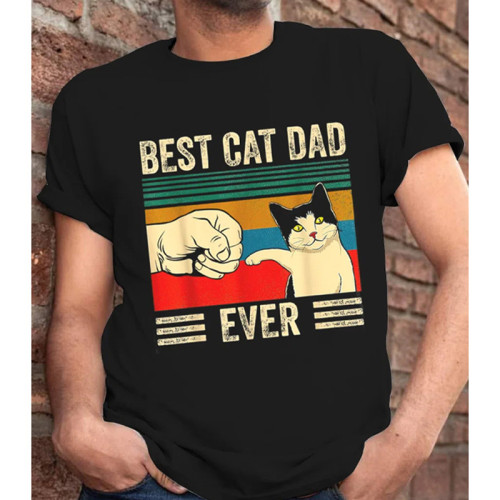 Best Cat Dad Ever Cat Daddy Vintage T Shirts for Men