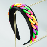 Fashion Colorful Chain Macaron Headband