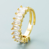 Fashion Adjustable Zircon Ring