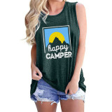 Happy Camper Printed Tank Top