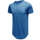 Solid Color Short Sleeve Casual T-Shirt for Men