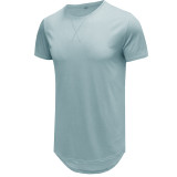 Solid Color Short Sleeve Casual T-Shirt for Men