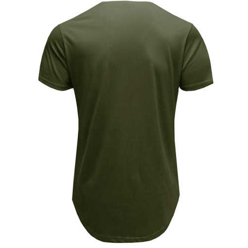 Solid Color Short Sleeve Casual T-Shirt for Men