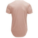 Solid Color Short Sleeve Casual T-Shirt for Men