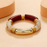 Retro Acrylic Elastic Bangle Bracelet