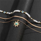 Personality Eye Pearl Necklace Wholesale Accessories