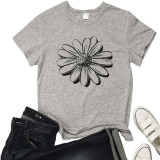 Sunflower Simple Short Sleeve T-Shirt