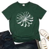 Sunflower Simple Short Sleeve T-Shirt