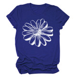 Sunflower Simple Short Sleeve T-Shirt