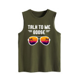 TALK TO ME GOOSE Lettering Sleeveless Tank Top