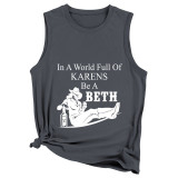 In A World Full Printed Round Neck Tank Top