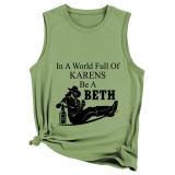 In A World Full Printed Round Neck Tank Top