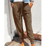 Leopard Print Casual Pants