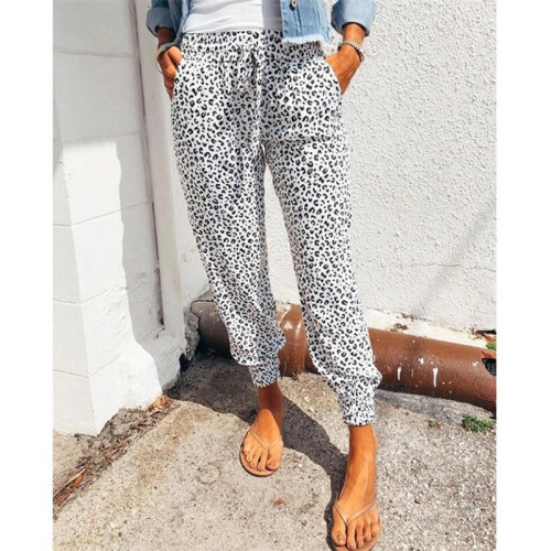 Leopard Print Casual Pants