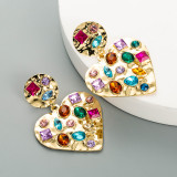 Geometric Diamond Vintage Earrings