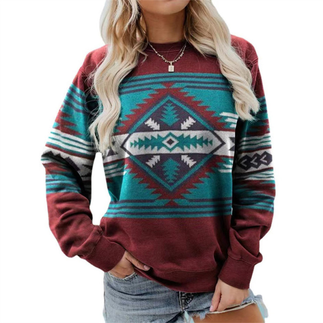 Digital Printed Round Neck Sweaters