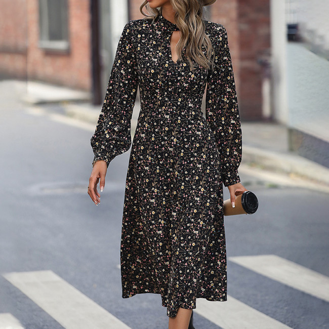 Floral Long Sleeve Maxi Dress