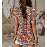 Round Neck Floral Print T-Shirts