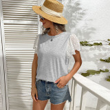 Loose Lace Short Sleeve T-Shirts
