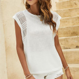 Lace Hollow Bat Sleeve T-Shirts
