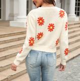 Little Daisy Round Neck Knitted Sweaters