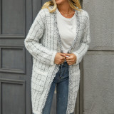 Knitted Cardigan Tassel Fashionable Color Coat
