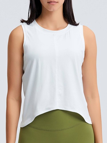 Women Sleeveless Yoga T-Shirt Sport Short Tank Crop Tops