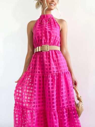 Premium Sleeveless Waist Wrap Soft Style Dress