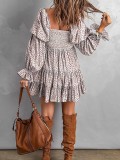 Sexy Waistband A-line Dress Off Shoulder Dress